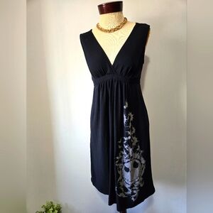 NIGHTMARE BEFORE CHRISTMAS Disney Sleeveless Empire Waist V Neck Dress. Small